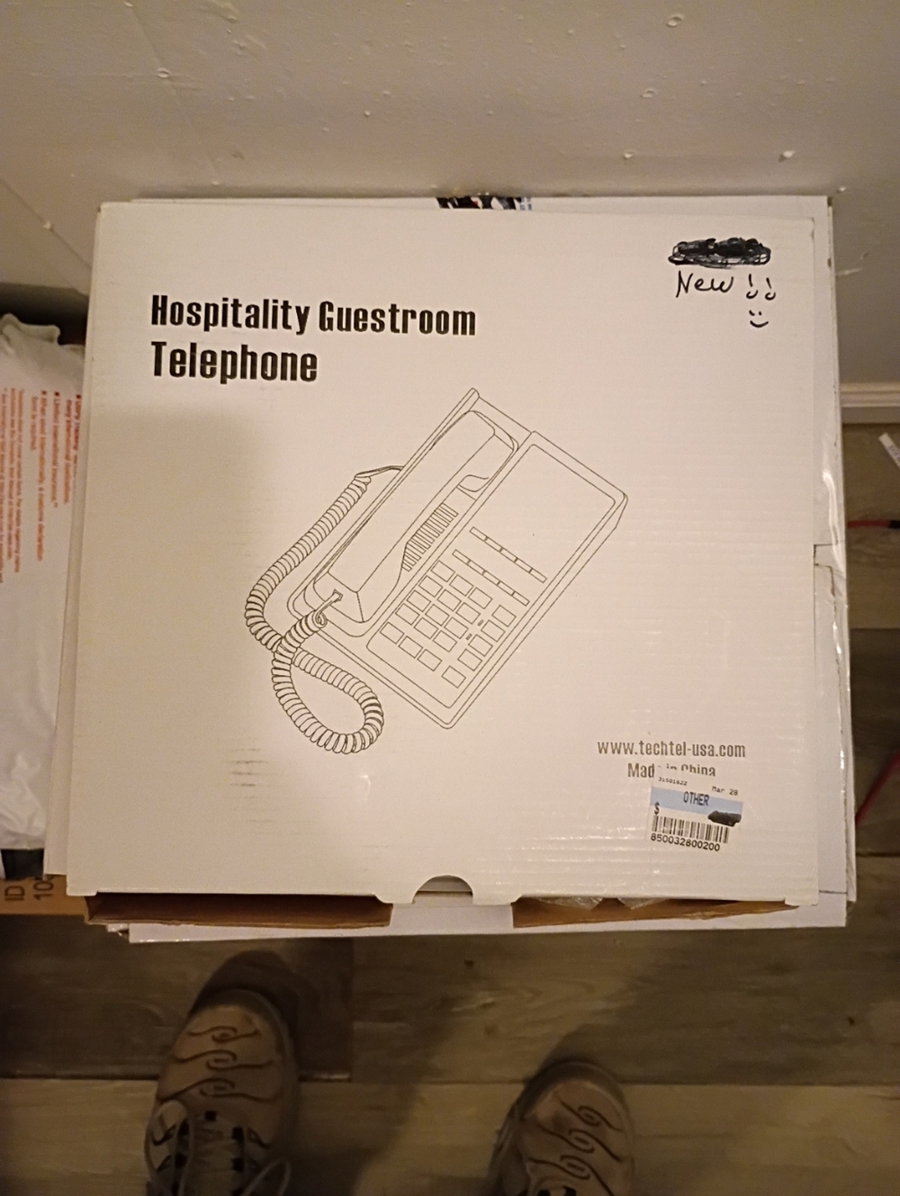 Landline Office Telephone in Beige